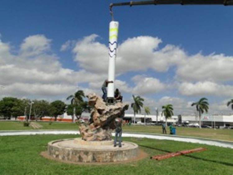 Inauguração do monumento em homenagem à Tocha Olímpica acontecerá na próxima sexta (06)/Foto: site prefeitura de Paulo Afonso