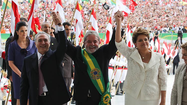 Michel Temer, Lula e Dilma